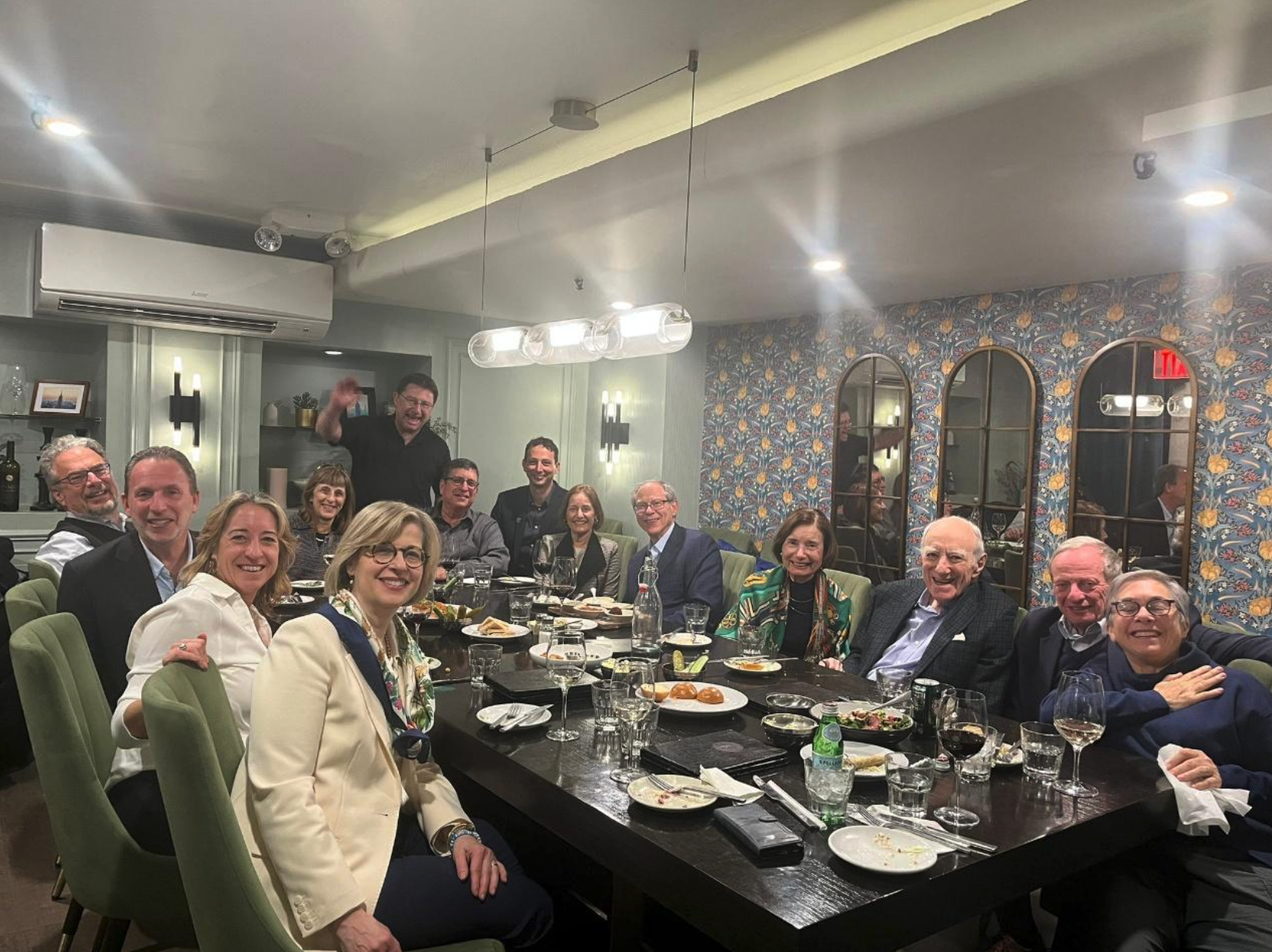 Dinner with Board members and friends